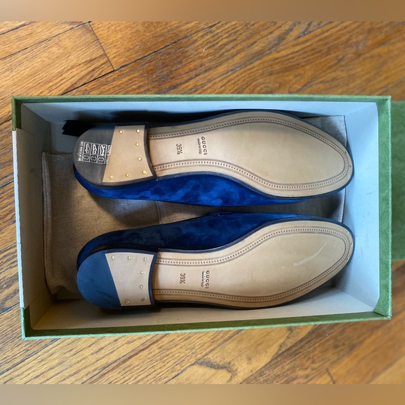 Gucci Women's Gucci Jordaan Suede Loafer - Picture 8 of 15